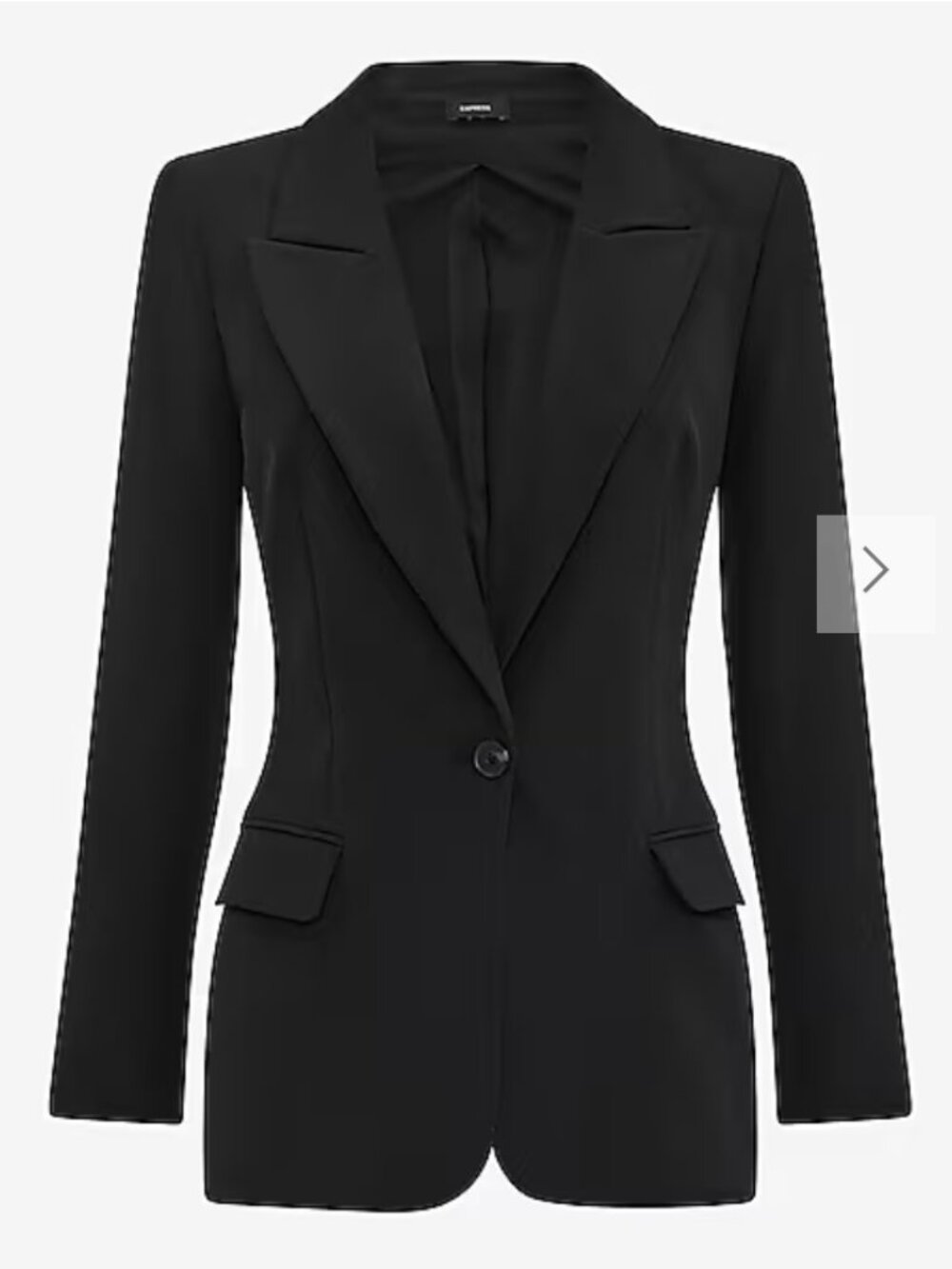 Express Studio Stretch Twill Long Slim Blazer